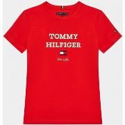 T-shirt enfant Tommy Hilfiger KB0KB08671 - TH LOGO-XND FIERCE RED