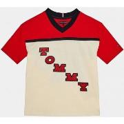 T-shirt enfant Tommy Hilfiger KB0KB08676 VARSITY TEE-0KS RED/WHITE