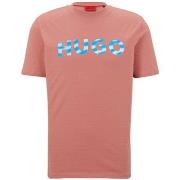 T-shirt BOSS T-SHIRT ROSE DULIVIO_U232 EN COTON BIOLOGIQUE À LOGO IM