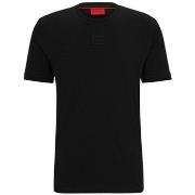 T-shirt BOSS T-SHIRT NOIR DIRAGOLINO_C EN JERSEY DE COTON AVEC BADGE