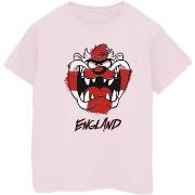 T-shirt Dessins Animés Taz England Face