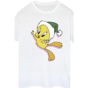 T-shirt Dessins Animés Tweety Christmas Hat