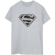 T-shirt Dc Comics Superman Logo Sketch