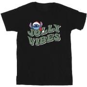 T-shirt Disney Lilo Stitch Jolly Chilling Vibes