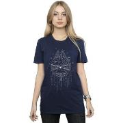 T-shirt Disney Millennium Falcon Christmas Tree Delivery