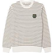 Sweat-shirt Lacoste PULL COL ROND RAYÉ EN COTON AVEC BADGE