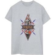 T-shirt Marvel Wakanda Forever Tribal Spear Chest