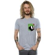 T-shirt Dessins Animés Marvin The Martian Face Faux Pocket