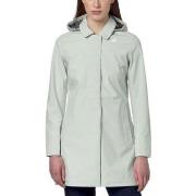Veste K-Way Trench-coat Mathy en jersey contrecoll gris sauge