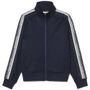 Sweat-shirt Lacoste SWEATSHIRT ZIPPÉ REGULAR FIT EN PIQUÉ BLEU MARINE