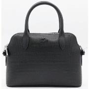 Sac Lacoste SAC BUGATTI CHANTACO EN CUIR PIQUÉ NOIR