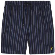 Short Lyle &amp; Scott Short VERTICAL STRIPE bleu marine