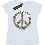 T-shirt Woodstock Floral Peace