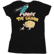 T-shirt Animaniacs Pinky And The Brain Cheese Head