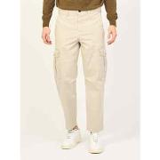 Pantalon BOSS Pantalon cargo en coton stretch avec patch logo