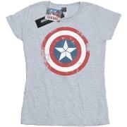 T-shirt Marvel Captain America Civil War Distressed Shield