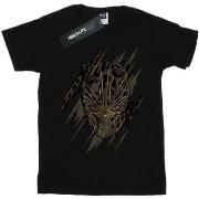 T-shirt enfant Marvel Black Panther Gold Head