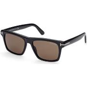 Lunettes de soleil Tom Ford FT0906 Buckley-02 Lunettes de soleil, Noir...