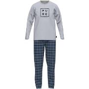 Pyjamas / Chemises de nuit Tom Tailor Pyjama Long coton tartan droit