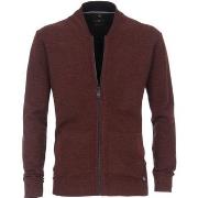 Sweat-shirt Casa Moda Cardigan Mélange Bordeaux