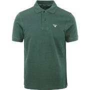 T-shirt Barbour Polo Tartan Piqué Vert Foncé