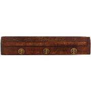 Bougies, diffuseurs Phoenix Import Boite Porte encens en bois motif ar...