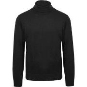Sweat-shirt Suitable Pull Col Roulé Ecotec Noir