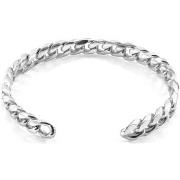 Bracelets Anchor &amp; Crew Bracelet Jonc Chaîne Jib Argent De Sail