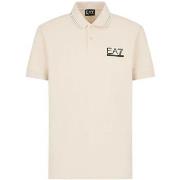 T-shirt Ea7 Emporio Armani Polo EA7 3DPF25 P Beige à manches Courtes