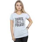 T-shirt Dessins Animés That's All Folks Text