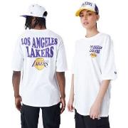 Jeans New-Era Tee shirt mixte Los Angeles Lakers blanc 60435517 - XS