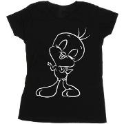 T-shirt Dessins Animés Tweety Pie Outline