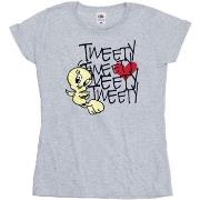 T-shirt Dessins Animés Tweety Love Heart