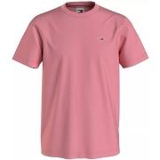 T-shirt Tommy Jeans T shirt Ref 62617 TIC Rose