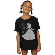 T-shirt enfant Disney Belle Christmas Silhouette