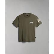 T-shirt Napapijri S-AMUNDSEN NP0A4H6B-GAE GREEN LICHEN