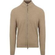 Sweat-shirt Suitable Cardigan Structure Taupe
