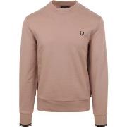 Sweat-shirt Fred Perry Pull Logo Vieux Rose