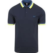 T-shirt Sun68 Polo Multistripes Marine