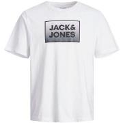 T-shirt Jack &amp; Jones 12249331 STEEL-WHITE