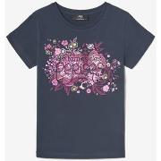 T-shirt enfant Le Temps des Cerises T-shirt gracygi bleu nuit imprimé