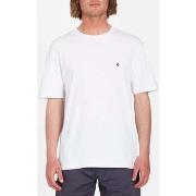 T-shirt Volcom Camiseta Stone Blanks White