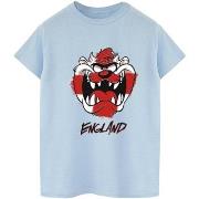 T-shirt Dessins Animés Taz England Face