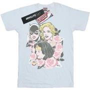 T-shirt Dc Comics Super Powers Floral Frame