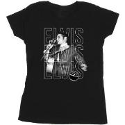 T-shirt Elvis Triple Logo Portrait