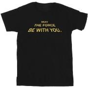 T-shirt Disney May The Force Opening Crawls