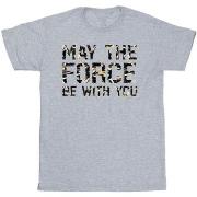 T-shirt Disney May The Force Infill