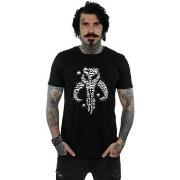 T-shirt Disney The Mandalorian Blaster Skull