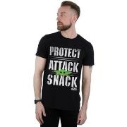 T-shirt Disney The Mandalorian Protect Attack Snack