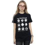 T-shirt Disney Nightmare Before Christmas The Many Faces Of Jack
